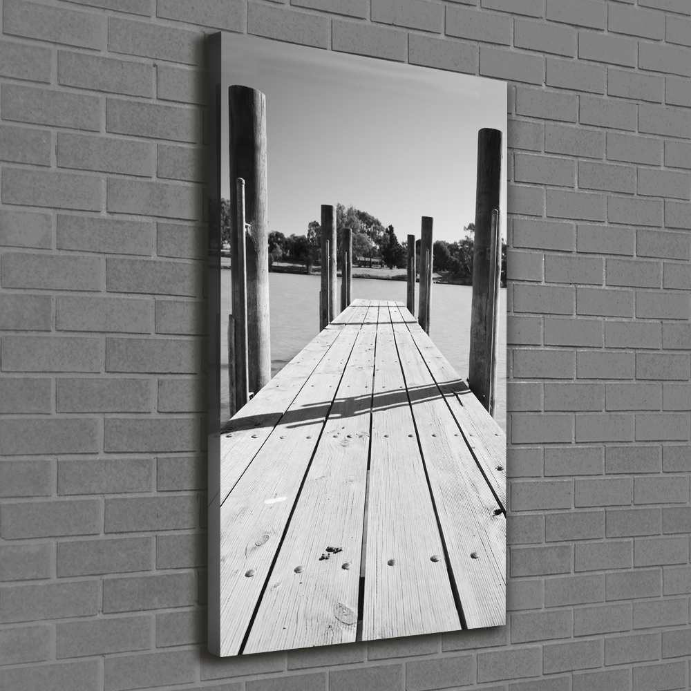 Canvas wall art Wooden pier