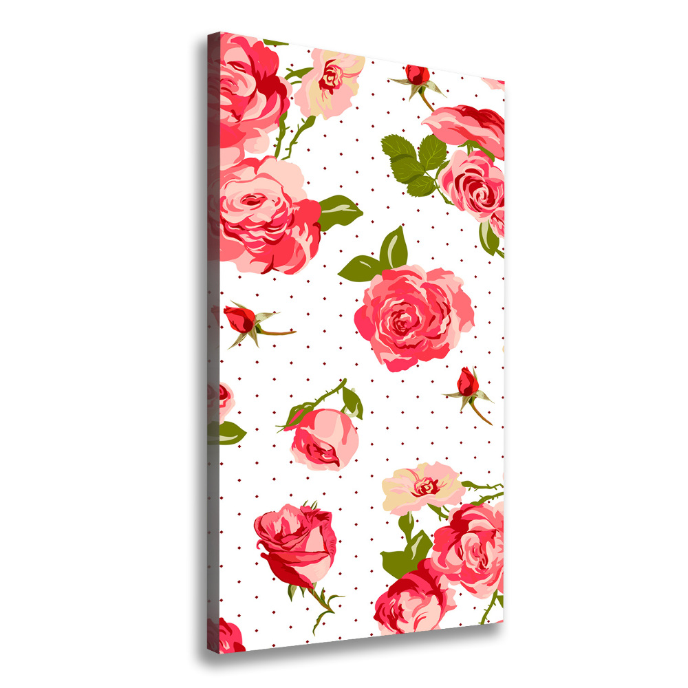 Canvas wall art Wild roses