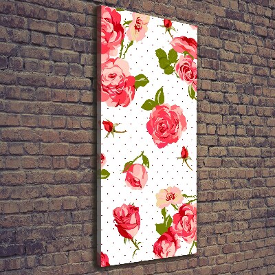 Canvas wall art Wild roses