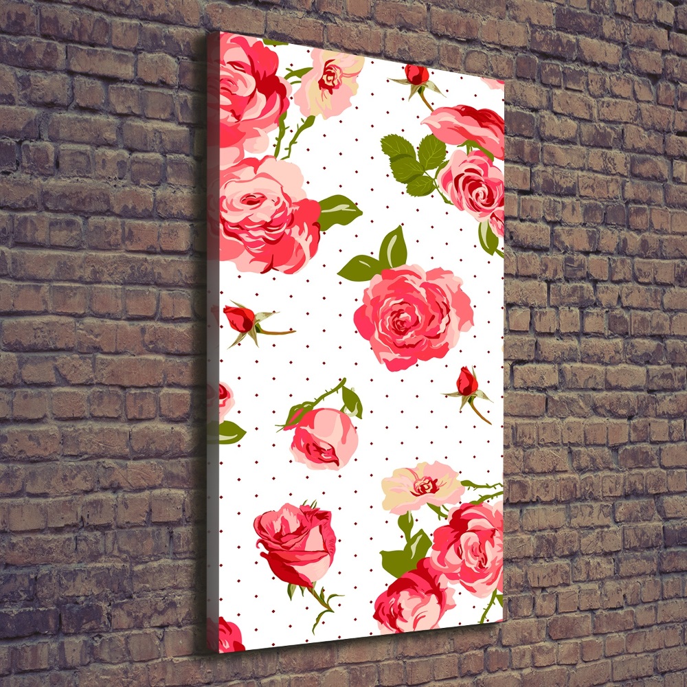 Canvas wall art Wild roses