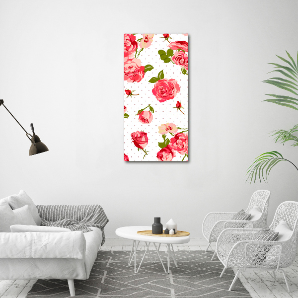 Canvas wall art Wild roses