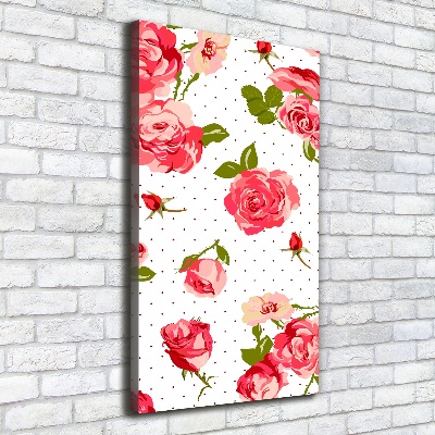 Canvas wall art Wild roses