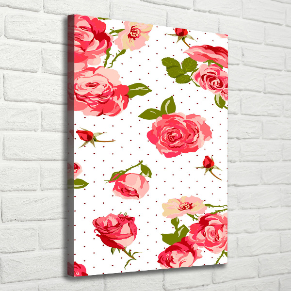 Canvas wall art Wild roses