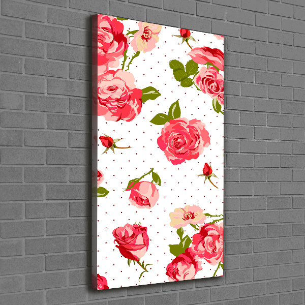 Canvas wall art Wild roses