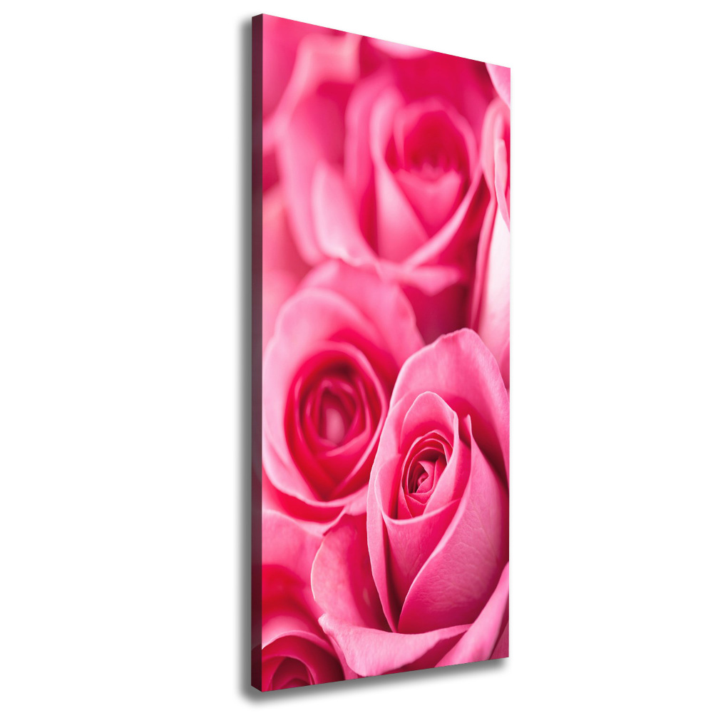 Picture canvas print Pink roses