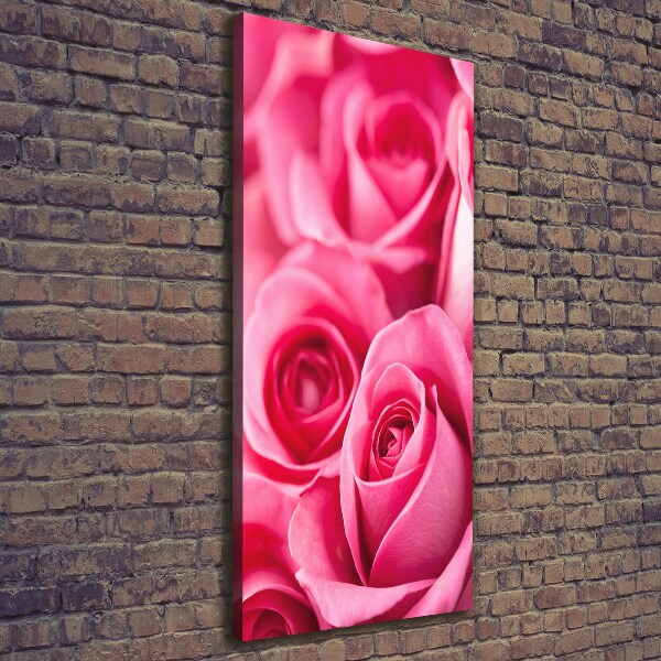 Picture canvas print Pink roses