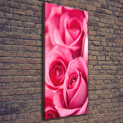 Picture canvas print Pink roses