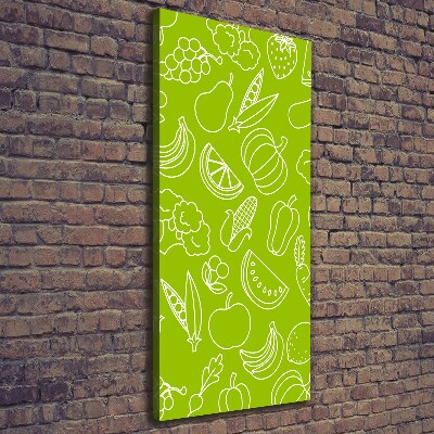 Picture canvas print Vegetables and fruits