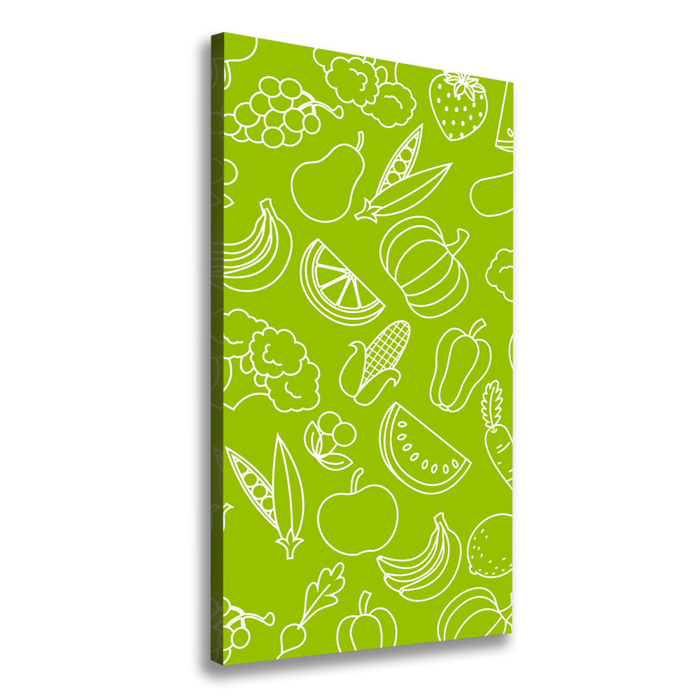 Picture canvas print Vegetables and fruits