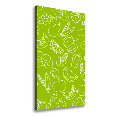 Picture canvas print Vegetables and fruits