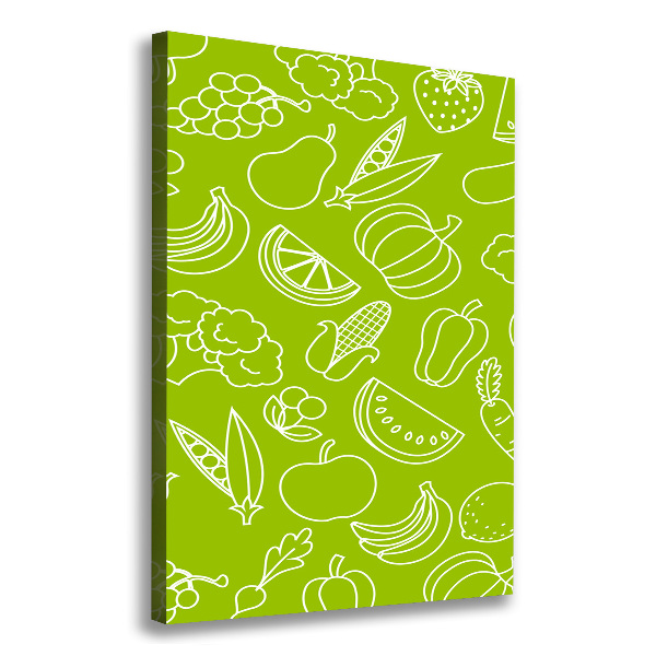 Picture canvas print Vegetables and fruits