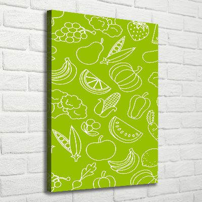 Picture canvas print Vegetables and fruits