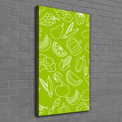 Picture canvas print Vegetables and fruits