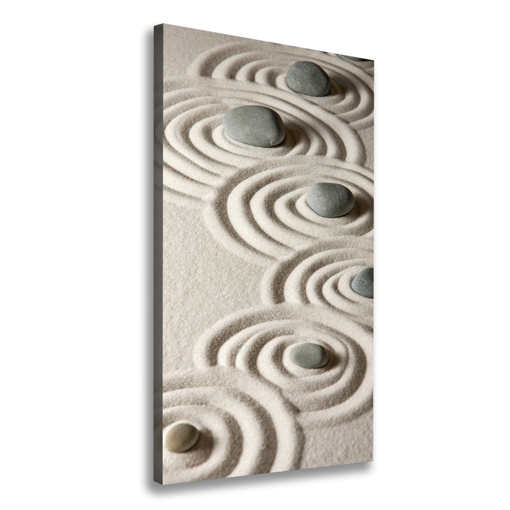 Large canvas wall art Stones on the sand