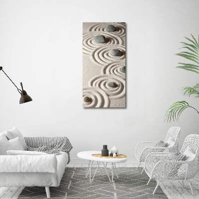 Large canvas wall art Stones on the sand