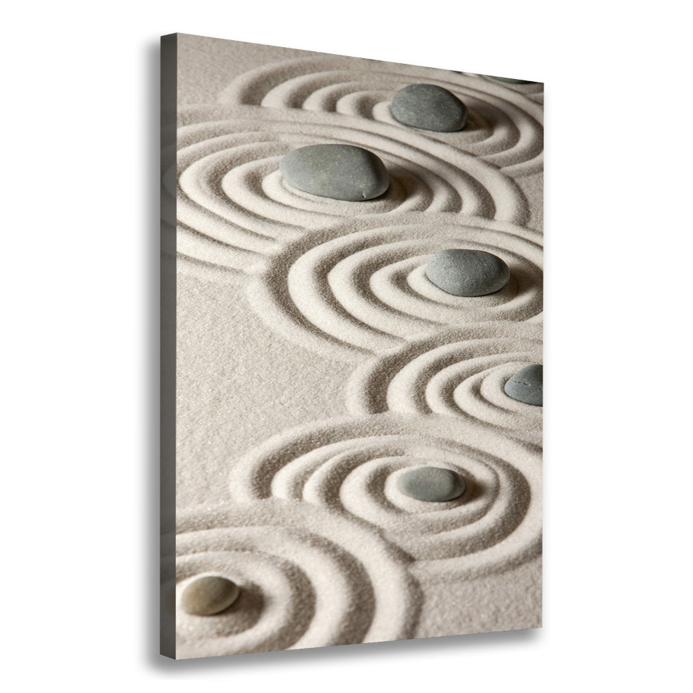 Large canvas wall art Stones on the sand