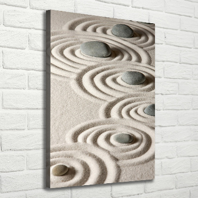 Large canvas wall art Stones on the sand