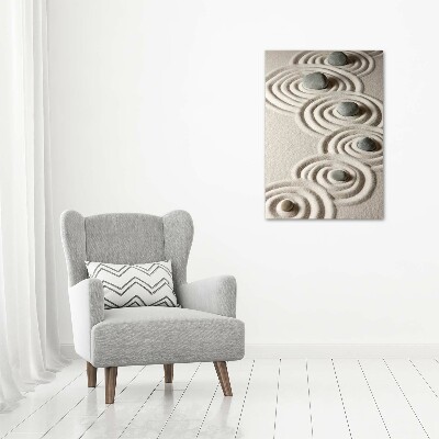 Large canvas wall art Stones on the sand