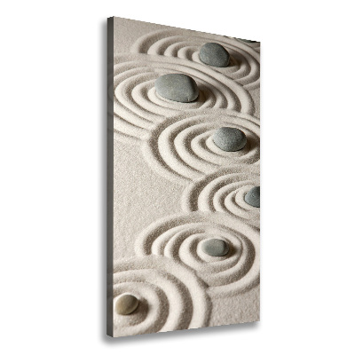 Large canvas wall art Stones on the sand