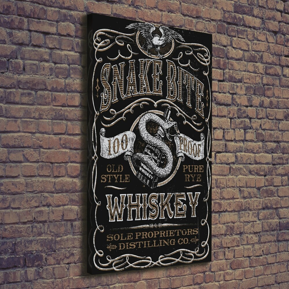 Large canvas wall art Whiskey