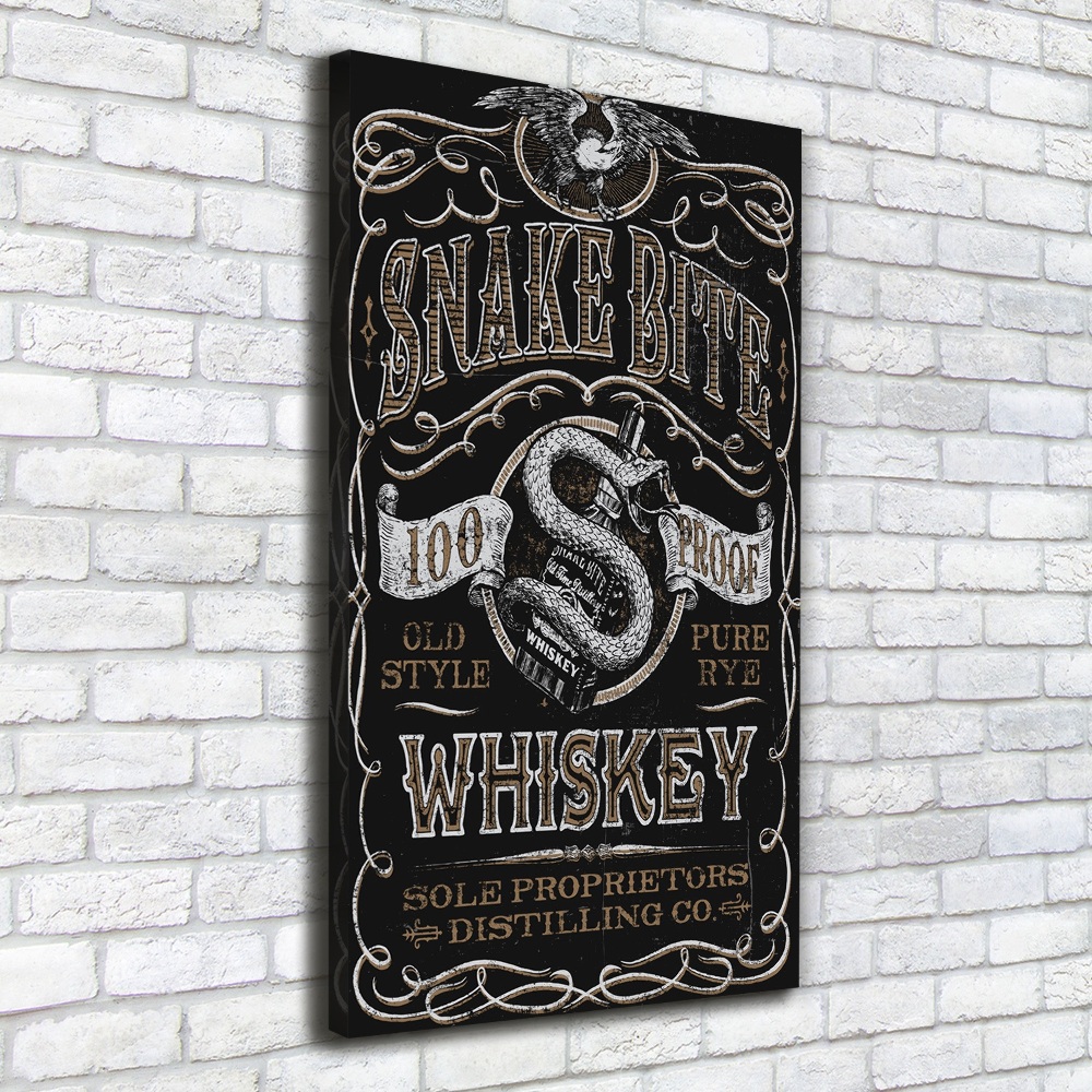 Large canvas wall art Whiskey