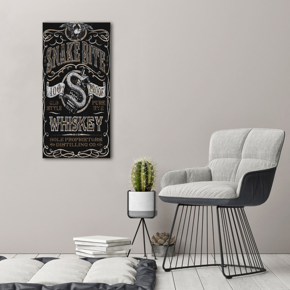 Large canvas wall art Whiskey