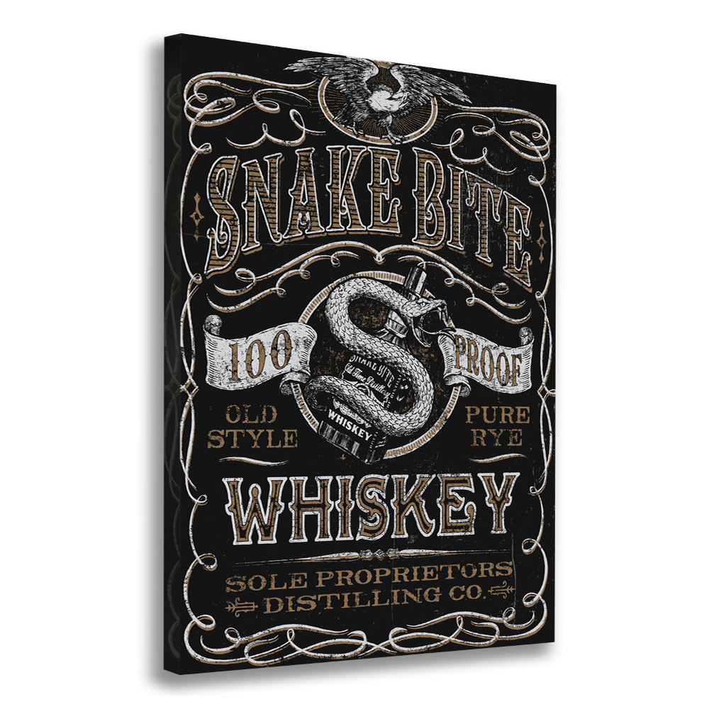 Large canvas wall art Whiskey