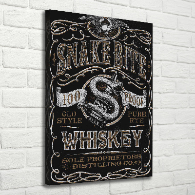 Large canvas wall art Whiskey