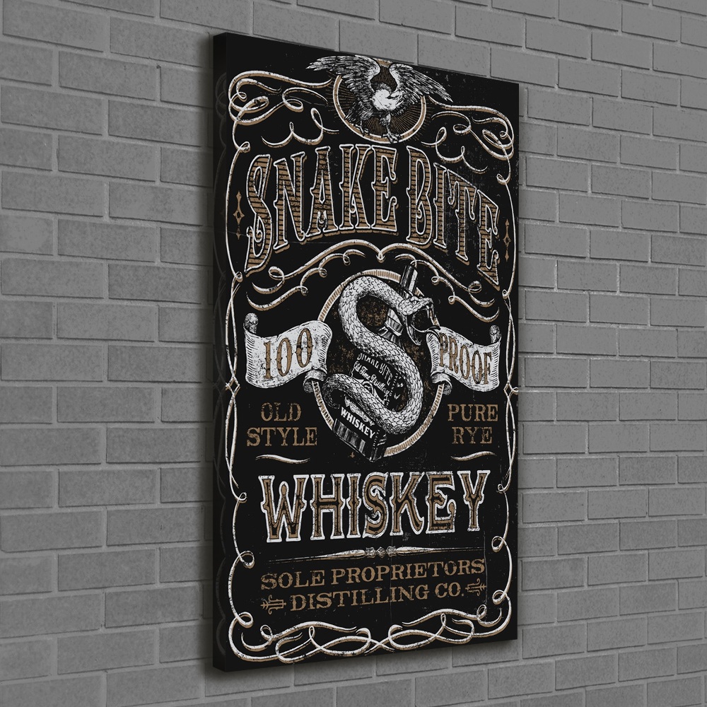 Large canvas wall art Whiskey