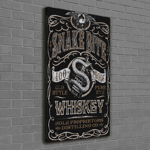 Large canvas wall art Whiskey