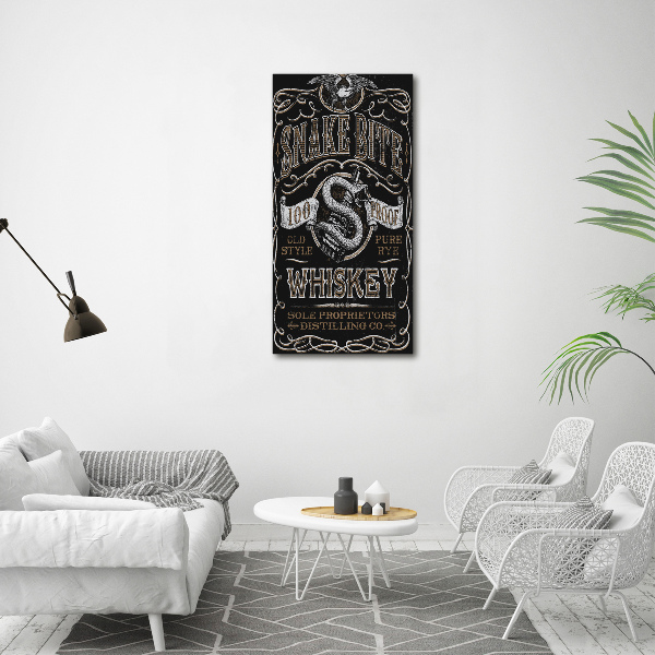 Large canvas wall art Whiskey