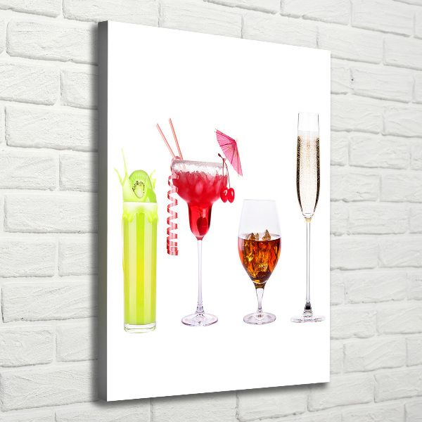 Wall art canvas Colorful cocktails