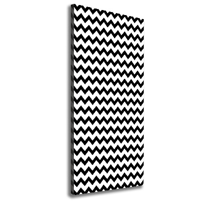 Large canvas wall art Zigzags