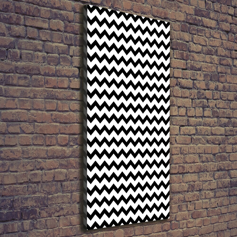 Large canvas wall art Zigzags