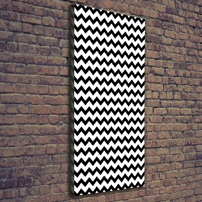 Large canvas wall art Zigzags