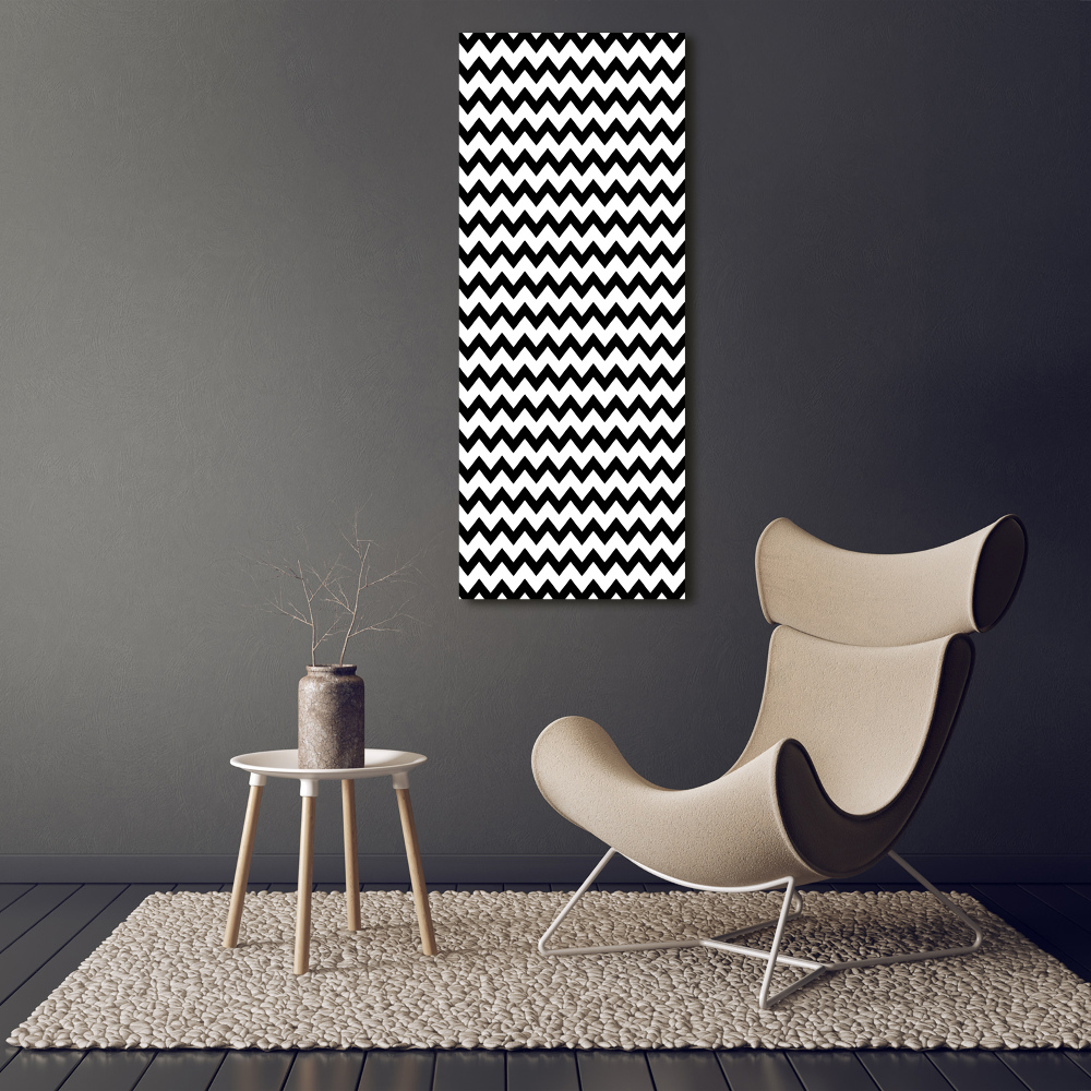 Large canvas wall art Zigzags