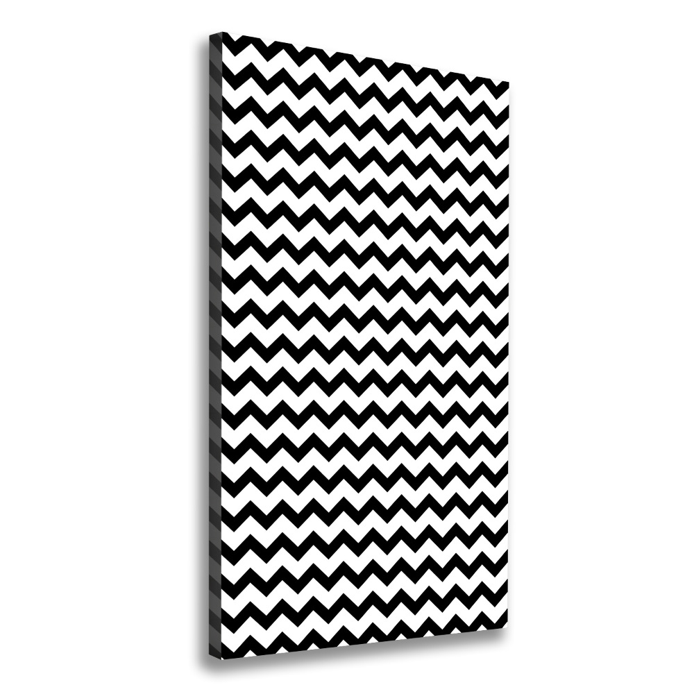 Large canvas wall art Zigzags