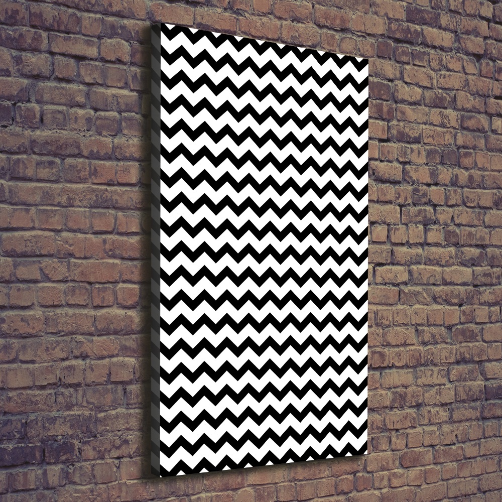 Large canvas wall art Zigzags