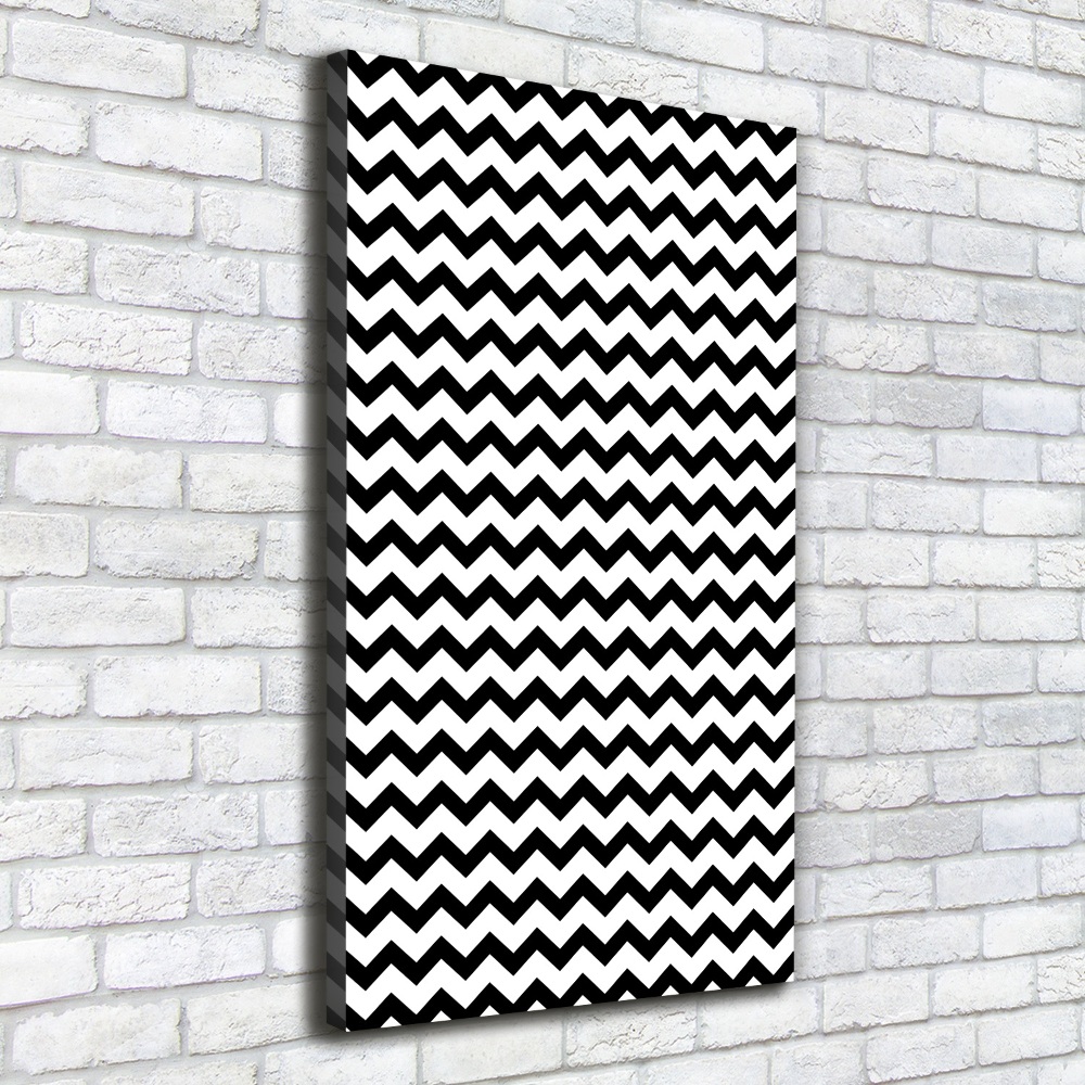 Large canvas wall art Zigzags