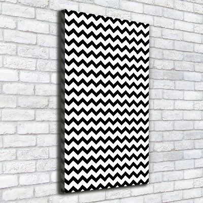 Large canvas wall art Zigzags