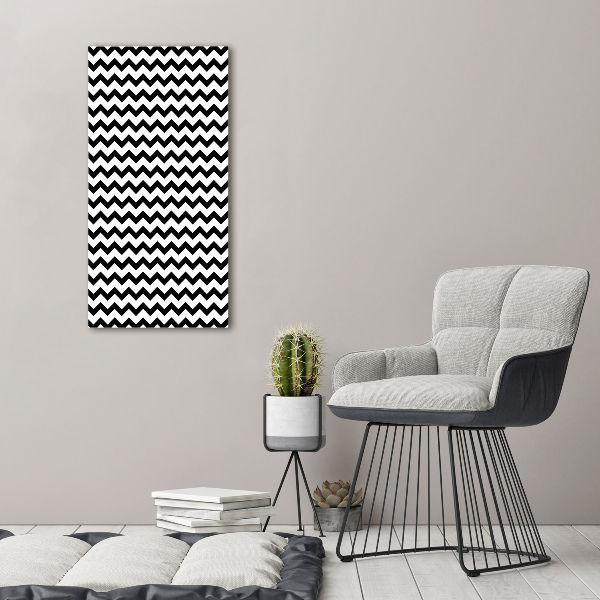 Large canvas wall art Zigzags