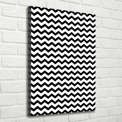 Large canvas wall art Zigzags