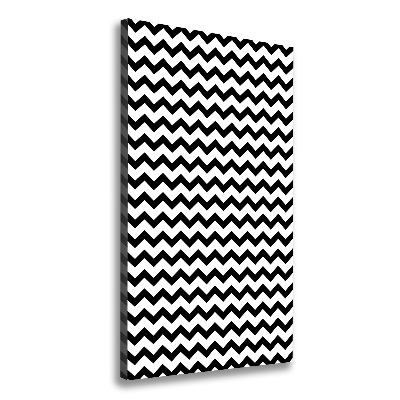 Large canvas wall art Zigzags