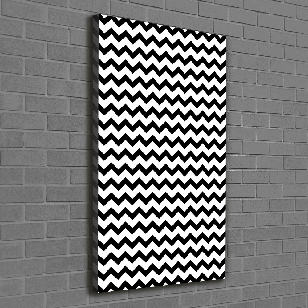 Large canvas wall art Zigzags