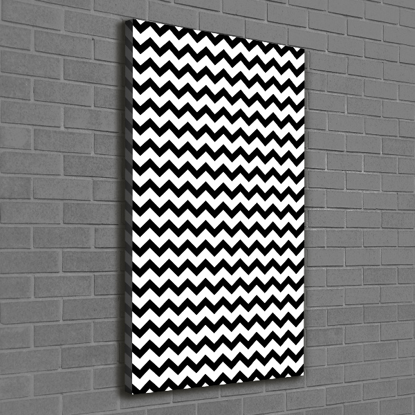 Large canvas wall art Zigzags