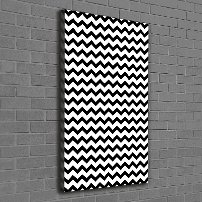 Large canvas wall art Zigzags