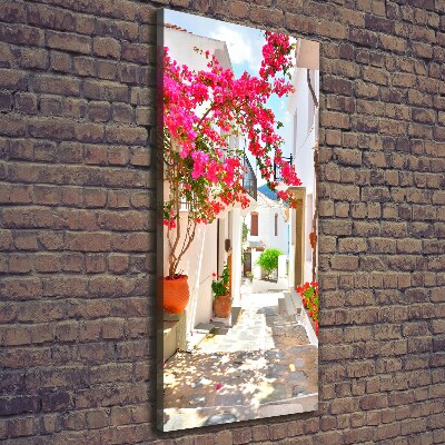 Large canvas wall art Greek streets