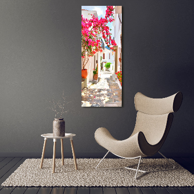 Large canvas wall art Greek streets