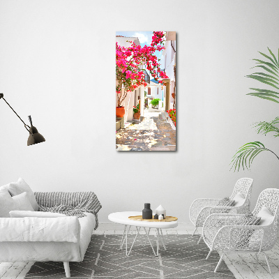 Large canvas wall art Greek streets