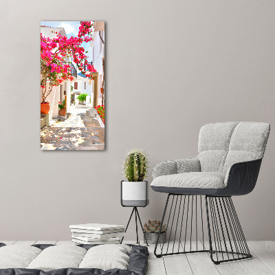 Large canvas wall art Greek streets